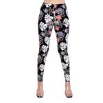 ONE SKY Women Printed High Waist Dry Fit Multi Purpose Stretchable Leggings for Running, Yoga, Gym & Sports, Cotton & Spandex Fabric Regular Length, Breathable Women Wear, Versatile Tights for Women