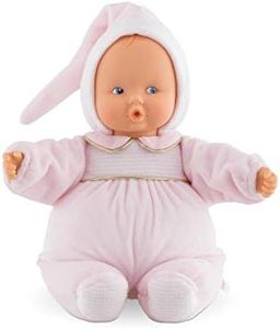 Corolle - Babipouce Cotton Flower - 9.5" Soft Body Baby Doll for Ages 0 Months & Up Pink/White