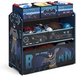 Delta Children Design & Store 6 Bin Toy Storage Organizer, Batman,Engineered Wood