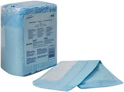 TENA Extra Underpad, Incontinence, Disposable, Light Absorbency, 17 in x 24 in, 25 Count