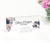 Personalized Desk Name Plate | Custom Acrylic Name Plate | Office Decor Desk Plaque | Promotion Gifts | Boss Coworker Gift | Name Plate Sign