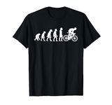 Funny Human Cycling Evolution Athlete Bike Cyclist Biker T-Shirt