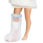 BEAUTYLIFE Adult Short Leg Waterproof Cast Cover Protector for Calf Dressing shower Cover, Lower Leg Watertight Bag for Foot,Ankle Shower,Surgery,Injury and Wound Dry