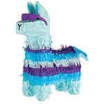 amscan P19785 – Pinata Cool Llama – Pack of 1 – Paper – Colour: Blue/Turquoise, Can be Filled with Small Gifts or Sweets – Perfect for Children's Birthday Parties and Themed Parties, Decoration, Gift