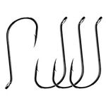 50pcs/100pcs Octopus Fishing Hooks Jig Hooks Beak Offset Circle Hooks Octopus Longline Hooks Curved Handle Long Handle Olecranon Oblique Fish Hooks for Freshwater Saltwater Size 2#-100pcs