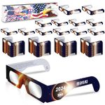 Solar Eclipse Glasses Durable Plastic Eclipse Glasses for Direct Sun(100 Packs)