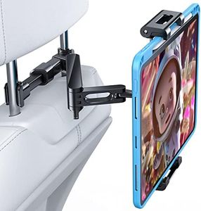 AHK Car Headrest Mount Holder, for iPad Pro/Air/Mini, Tablets, Nintendo Switch, iPhone, Samsung Galaxy/Note, Smartphones, Compatible with 4.5" to 10" Device, 360° Rotation