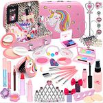 Kids Makeup Kit For Girl - Little Girls Real Make Up Set, Washable Makeup Toy For Toddler , Safe & No Toxic Pretend Play Cosmetic Sets For Child Age 4 5 6 7 8 10 12 Years Old, Best Children Beauty Christmas Gift