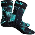 Unisex Neoprene Socks, 3 mm Neoprene Socks, Neoprene Boots Swim Socks Resilient Beach Volleyball Sandproof Socks, Non-Slip Sole for Water Sports, Swimming, Kayaking, Neoprene Socks, Diving Socks