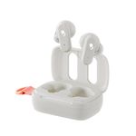 Skullcandy Dime 3 Wireless Earbuds, Bluetooth Headphones, Noise Isolating Fit, Up to 20 Hours Battery, Microphone for iPhone Android, Easy Carry with Integrated Lanyard - Bone