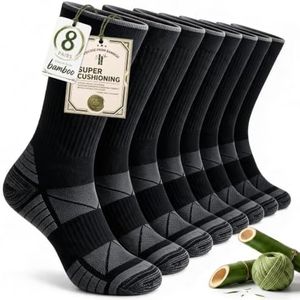 Salilas Mens Socks Bamboo Viscose, Running Athletic, Crew