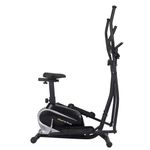 LET'S PLAY Upright Elliptical Cross Trainer for Home Gym Full Body Workout Training Bicycle Exercise Bike with Adjustable Seat, 8 Magnetic Resistance Level, 5Kg Flywheel, Max 100Kg Weight