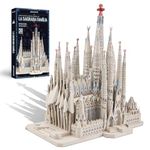 Piececool 3D Puzzles for Adults, La Sagrada Família Metal Model Kits DIY Assembling Hobbies Arts and Crafts Creative Gifts