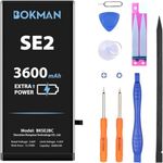 bokman for iPhone SE 2020 Battery Replacement 3600mAh Li-ion Polymer Battery with All Tool Kits