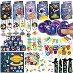 SunnyMemory 230PCS Space Party Favors for Kids,Space Themed Birthday Party Decorations,Outer Space Party Favors Gifts Goodie Bags Stuffers,Galaxy Planet Space Birthday Party Supplies Astronaut Toys