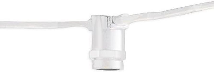 (Pack of 5) 25' STRING LIGHT 15 SOCKETS CORD SET E12 WHITE