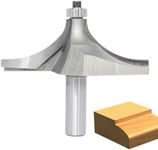 Akylin Table Edge and Handrail Router Bit,1/2 Inch Shank,Cutting Depth 1-1/2 Inch,Extra Large 3-1/2 Inch Thumbnail Edge Cutters, Carbide Tipped 2 Flute, for Wood Profiling,Molding,Edging