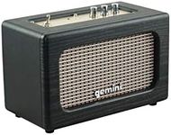 Gemini Sound GTR-100 Retro Bluetooth Portable Speaker, 30W Vintage Stereo , 5.0 Wireless Audio Speaker with Analog Knobs, AUX Input, 8 Hours Playtime, 30 Ft. Wireless Range for Home and Outdoor Use