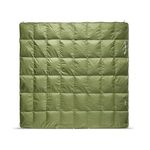 Sea to Summit - Tanami Down Camping Quilt (7°C) - Queen Size Comforter 185cm x 210cm - 650+ Loft Ultra-Dry Down - Luxurious Soft-touch Inner - 1 Season - For Camping & Van-Life - Olive Green - 925g