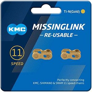 KMC 11 Speed MissingLink, Ti-N Gold, 2 Pairs