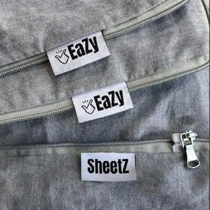 EaZy SheetZ™: Fitted Sheets That Won't Pop Off, Zipper Sheets, Stay On Sheet, Fitted Sheets, Fitted Zipper Sheet, Zip On Sheets - Gray (Cotton), RV Bunk 32X74 (3-4 inches Depth) BUNK32G
