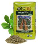 ECOTEAS - Organic Unsmoked Yerba Mate Tea Pure Loose Leaf 454g 1Lb Detox Hi Caf Energy with authentic Ecoteas Thermos Sticker - Product of Argentina