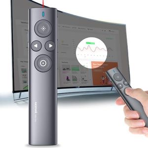 NORWII N95 Pro Digital Presenter Rechargeable Digital & Physical Laser Pointer Presenter & Air Mouse Function, 50 m Range, Rechargeable Highlighting & Magnifying Glass for LCD/LED, Mac/Windows