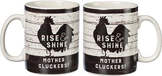 Primitives by Kathy Rise and Shine Mother Cluckers Coffee Cups Mug