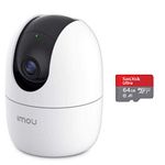 Dahua Imou 2MP 360° 1080P WiFi Home Security Camera with 64GB Hikvision Memory Card (for 15 Days Recording) - White