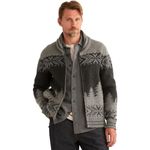 Pendleton Men's Scenic Peak Lambswool Cardigan, Scenic Peak Charcoal/Natural, S