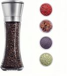 Marve Premium Stainless Steel Salt and Pepper Grinder - Salt and Pepper Shakers - Pepper and Salt Mill with Ceramic Blades and Adjustable Coarseness (Big Pepper Mill 1 Pc)
