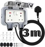 Outdoor Plug Sockets Waterproof 3m 