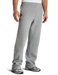 Russell Athletic Men's Dri-Power Open Bottom Sweatpants with Pockets, Oxford, Large