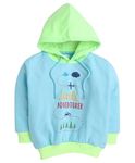 BUMZEE Sky Blue Boys Full Sleeves Hooded Sweatshirt Age - 18-24 Months (Peb8521E-sbl)