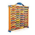 Hot Wheels Rack N' Track Cars & Toys Organizer Storage with 44 Compartments - IMPROVED - Toy Display Case, Multi-Coloured, Cars are not included. (HWCC9B)