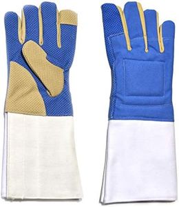 LEONARK Fencing Gloves for Foil Epee and Saber - Mittens for Fencing Match and Bout Practice - Professional Fencing Gear for Fencer - 1 Pack (Basic Right, L)