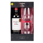 Casillero del Diablo Wine & Dartington Stemless Glasses Gift Set by Blue Tree Gifts