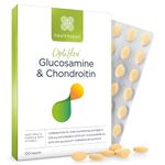 Healthspan Glucosamine and Chondroitin (120 Tablets) | Joint Health | 500mg Optiflex Glucosamine & 100mg Chondroitin Sulphate | 20mg Vitamin C | 40% More Glucosamine Per Gram | Sustainably Sourced