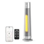 FLANUR Indoor Electric Portable Space Heaters, 2000W PTC Ceramic Heater with WiFi & Voice Control, 70° Oscillation for 220 sq.ft, 45dB Smart Portable Space Heaters for Office & Home Use,1 PACK+3 Modes