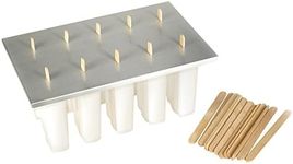 Fox Run 50302 Frozen Popsicle Maker Ice Pop Mold with 24 Popsicle Sticks