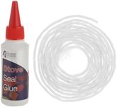 Stove Rope Door Seal Wood Log Burner Fire Glass Glue Adhesive 3 Metres / 100ml (Rope Thickness: 3mm)