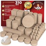 DIY Doctor - Felt Furniture Pads Floor Protectors - Huge 310 pcs Felt Pads Pack - Sofa Feet Protectors for Wooden Floors - Felt Pads for Furniture Feet - Chair Leg Floor Protectors For Furniture Legs