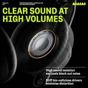 AIAIAI TMA-2 DJ Headphones – Black, Over-Ear Studio Monitor