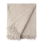 Emma Barclay Throw Blanket For Sofas Bed Extra Large Soft Chenille Throws For Settees In Dove Grey Throw Fleece Blankets - Darcy Collection 50" x 60" (127cm x 152cm) Dove Grey