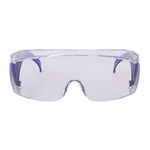 Karam ES007 Safety Goggles with Clear Lens | Scratch & Impact Resistant | Safety Glasses for Multipurpose Use for Pollution, Dust, Riding & Construction Work | PACK OF 5