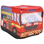 Charles Bentley Fire Engine Play Tent Indoor Outdoor Polyester Pop Up