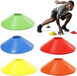 Thrifty Sports Height 2" , Diameter 4" Football Cones , Football Field Marking Equipment, Disc Marker, Football Training & Playing Field Equipment, Cone Marker, Cone Markers for Sports (Pack of 50, Marker Cones)