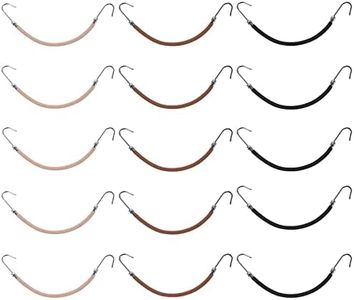 Sibba 15 Pieces Elastic Hook Hair Tie Hooks Hair Cord Bungee Hair Ties Styling Ponytail Holder for All Hair Types (15 Pieces)