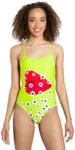 Sporti x She Is This Limited Edition Daisy Tie Back One Piece Swimsuit - Kiwi - 34