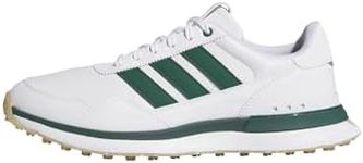 adidas Men's S2G 26 Leather Spikeless Golf Shoe, FTWR White/Collegiate Green/Gum 3, 10 UK